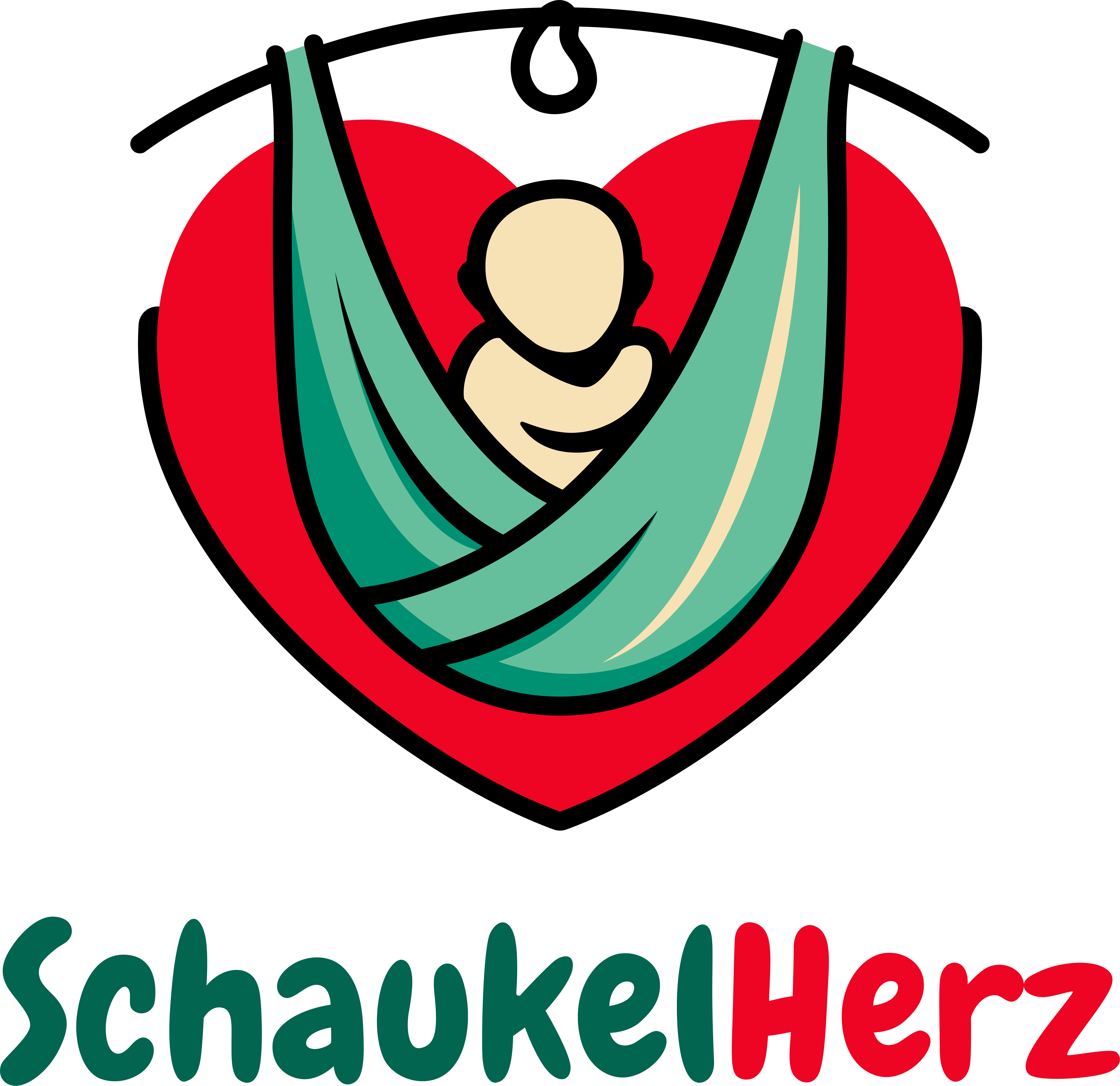 Logo von SchaukelHerz in großer Version mit transparentem Hintergrund – Trageberatung für Eltern und Babys.