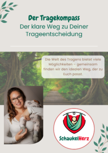 Deckblatt des Angebots 'Tragekompass' von SchaukelHerz – der Wegweiser für sicheres und bequemes Babytragen.